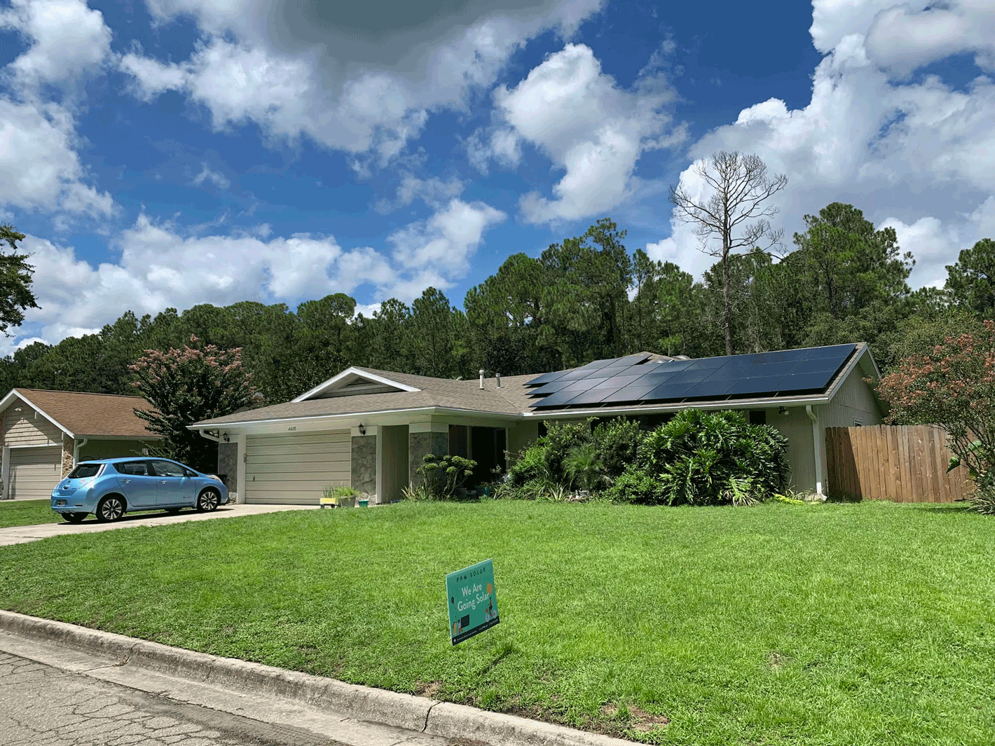 Residential solar installation Gainesville