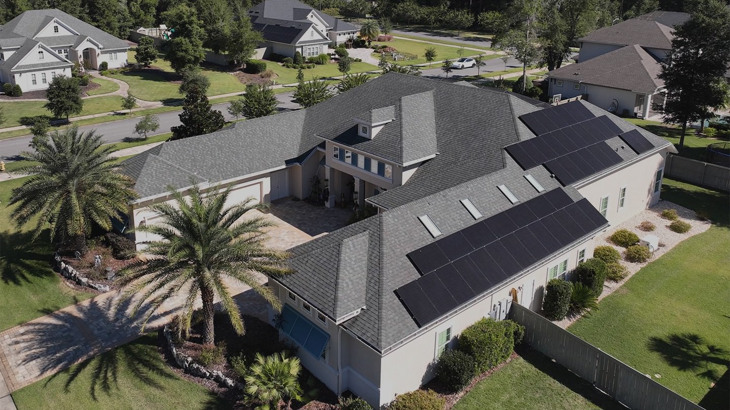 residential solar installation by PPM Solar in North Central Florida