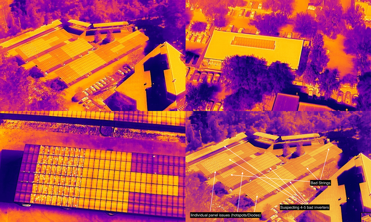 Solar Infrared Thermography Inspection in North Carolina