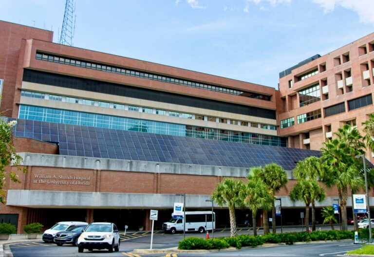 Rooftop solar on the UF Health Shands Hospital emergency department, built by PPM Solar