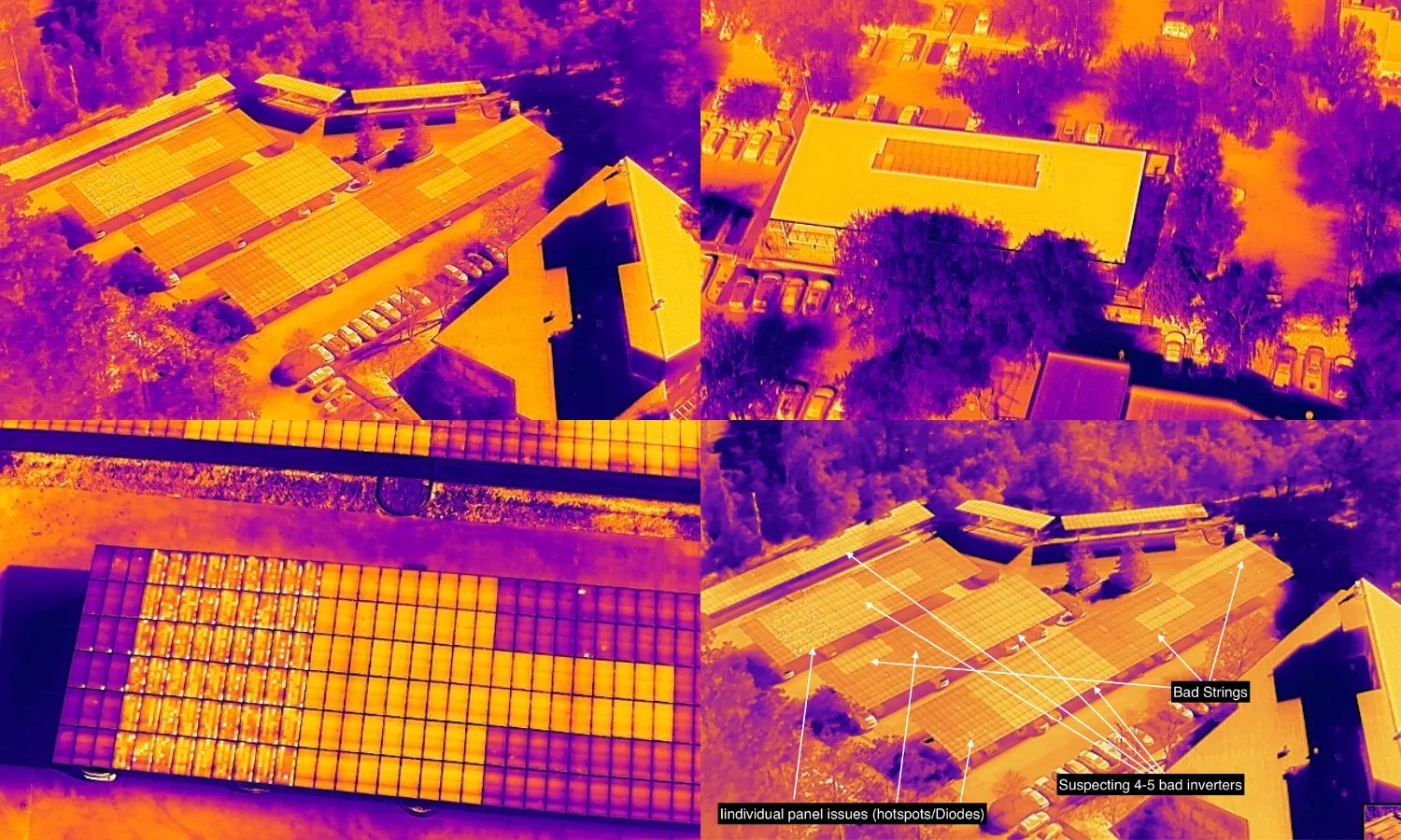 Solar Infrared Thermography Inspection in North Carolina